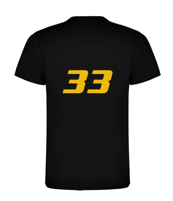 Tee shirt numéro dans le dos
